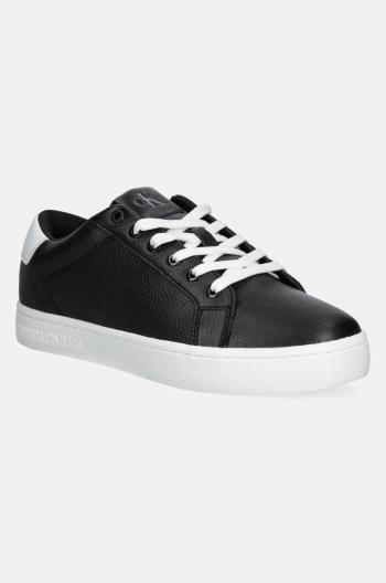 Kožené sneakers boty Calvin Klein Jeans CLASSIC CUPSOLE LOW OHB černá barva, YM0YM01164