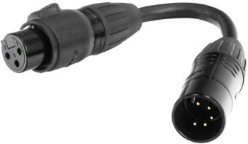 Accu Cable 5-pin M to 3-pin FM IP65 Kabel k DMX světlu