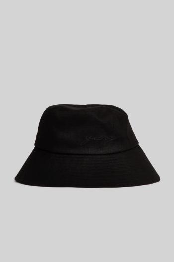 KLOBOUK GANT LINEN BUCKET HAT BLACK