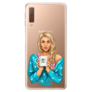 Odolné silikonové pouzdro iSaprio - Coffe Now - Blond - Samsung Galaxy A7 (2018)