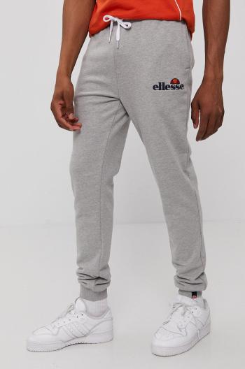 Kalhoty Ellesse Nioro Jog Pant pánské, šedá barva, s aplikací, SHS08783