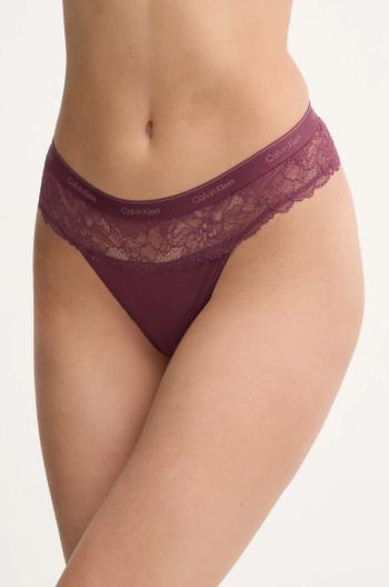 Tanga Calvin Klein Underwear růžová barva, 000QF7980E