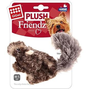 GiGwi Plush Friendz plyšová veverka šedá (846295062558)