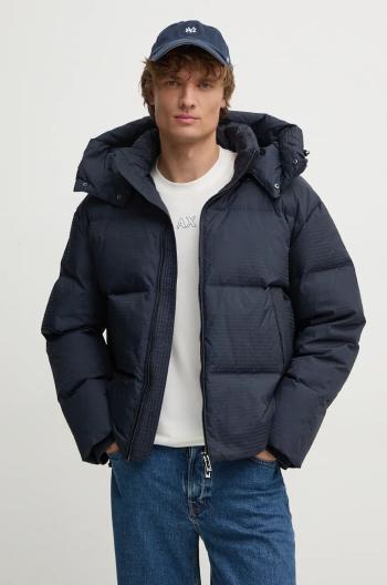 Péřová bunda Emporio Armani pánská, tmavomodrá barva, zimní, oversize, 6D1BC3 1NNXZ