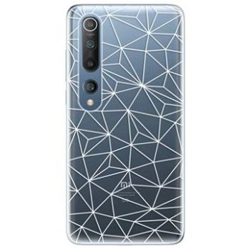 iSaprio Abstract Triangles 03 - white pro Xiaomi Mi 10 / Mi 10 Pro (trian03w-TPU3_Mi10p)