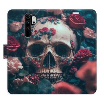 Flipové pouzdro iSaprio - Skull in Roses 02 - Xiaomi Redmi Note 8 Pro