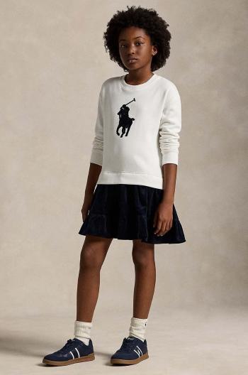 Dívčí šaty Polo Ralph Lauren bílá barva, mini, 313950935001