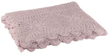 Fialkový bavlněný krajkový ubrus Lace violet - 200*135cm 23064