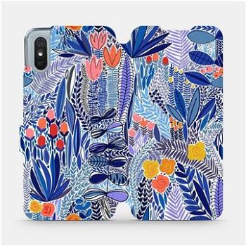 Flip pouzdro na mobil Xiaomi Redmi 9A - MP03P Modrá květena (5903516765188)