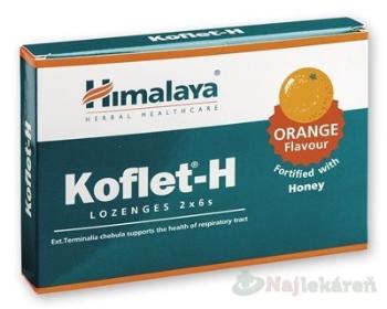 Himalaya Herbals Koflet H s medom a pomarančom 2 x 6 pastiliek