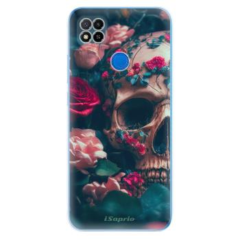 Odolné silikonové pouzdro iSaprio - Skull in Roses - Xiaomi Redmi 9C