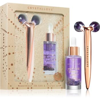 Crystallove Golden Amethyst 3D Lift & Sculpt Set sada pro dokonalou pleť