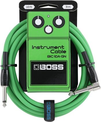 Boss BIC-10A-GN 10ft Rovný - Lomený Nástrojový kabel