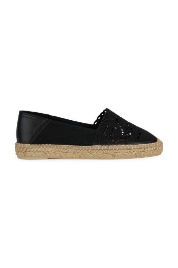 Espadrilky Geox D LAMPEDUSA černá barva, D45V0D 0DS10 C9999