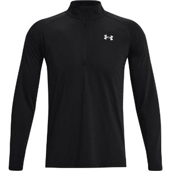 Under Armour STREAKER HALF ZIP Pánské triko s dlouhým rukávem, černá, velikost