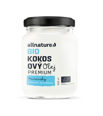 Allnature Kokosový olej panenský BIO 500 ml