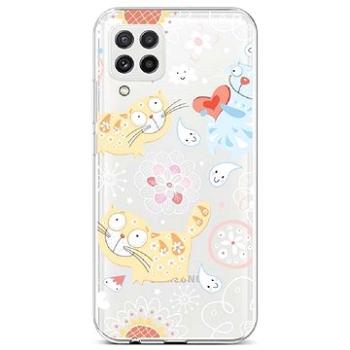 TopQ Samsung A22 silikon Happy Cats 65187 (Sun-65187)