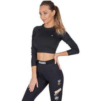 GOLDBEE CROP-TOP BECLASSIC Dámský crop top, černá, velikost