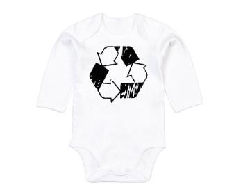 Dětské body dlouhý rukáv BIO Recyklace