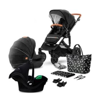 Kinderkraft PRIME Kočárek 3v1 MINK PRO Venezian Black