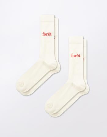 Forét Walk Socks 2-pack CLOUD/RED