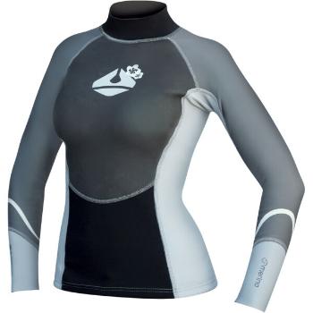 LAVACORE LC EXTREME SHIRT LADY Top s merinem pro extrémní vodní sporty, šedá, velikost