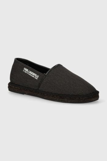 Espadrilky Karl Lagerfeld KAMINO černá barva, KL70119