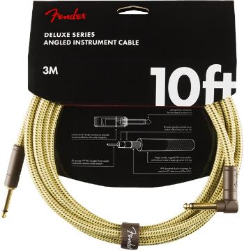 Fender Deluxe Series 10' Instrument Cable Tweed Angled