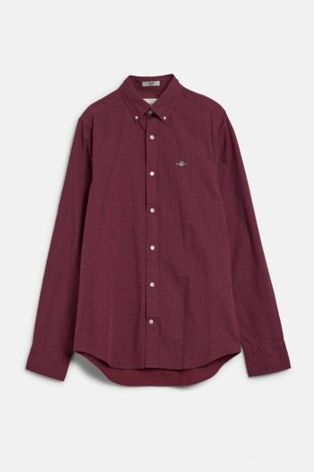 KOŠILE GANT SLIM MICRO PRINT SHIRT WINE RED