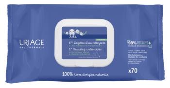 Uriage Čisticí ubrousky Bébé (1st Cleansing Water Wipes) 70 ks