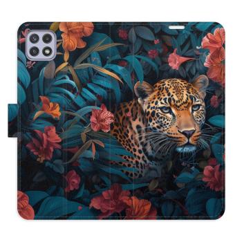 Flipové pouzdro iSaprio - Flower Jaguar 02 - Samsung Galaxy A22 5G