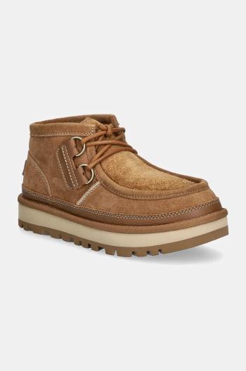 Semišové boty UGG Hayden Moc pánské, hnědá barva, 1158276-CHE