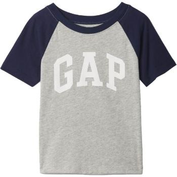 GAP LOGO RAGLAN Dětské tričko, šedá, velikost