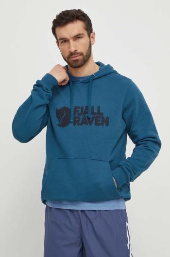 Bavlněná mikina Fjallraven Fjällräven Logo Hoodie pánská, s kapucí, s potiskem, F84144