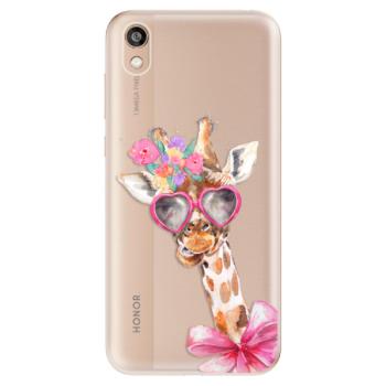 Odolné silikonové pouzdro iSaprio - Lady Giraffe - Huawei Honor 8S