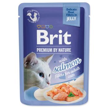 Kapsička Brit Premium by Nature Delicate Fillets in Jelly losos 85g