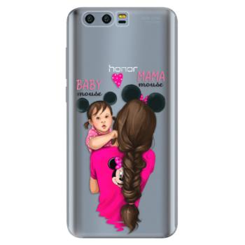 Odolné silikonové pouzdro iSaprio - Mama Mouse Brunette and Girl - Huawei Honor 9