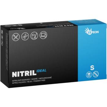 Espeon Nitril Ideal3 Blue nitrilové nepudrované rukavice velikost S 100 ks