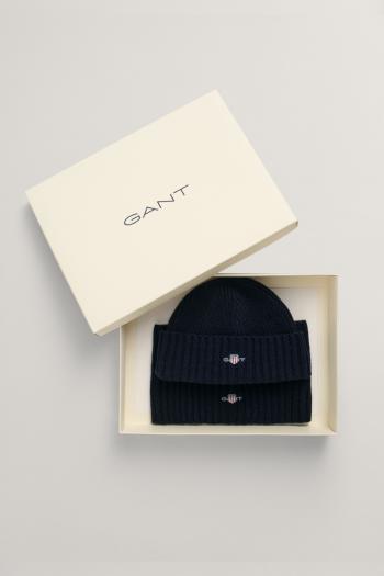 DĚTSKÝ SET GANT BEANIE SNOOD GIFT SET EVENING BLUE