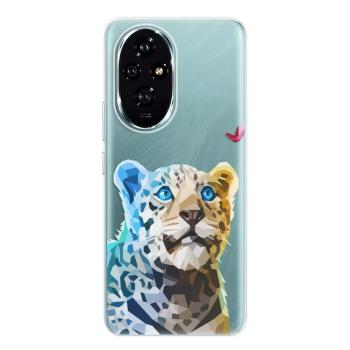 Odolné silikonové pouzdro iSaprio - Leopard With Butterfly - Honor 200