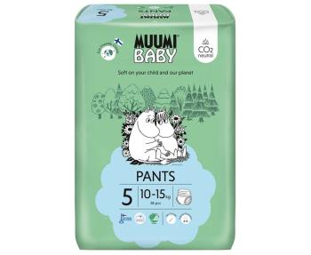 MUUMI Baby Pants 5 Maxi+ 10-15 kg (38 ks), kalhotkové eko pleny