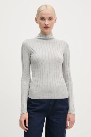 Svetr Pepe Jeans IZABEL TURTLENECK dámský, šedá barva, PL702224