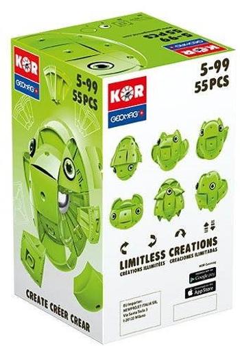 Építőjáték Geomag KOR - 55db, zöld