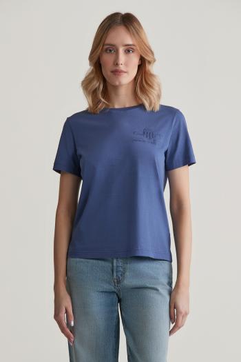 TRIČKO GANT REG TONAL SHIELD SS T-SHIRT DUSTY NAVY