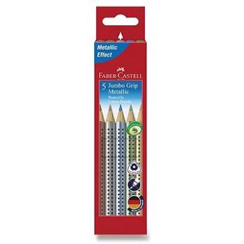 FABER-CASTELL Grip JUMBO Metallic, 5 ks (4005401109938)