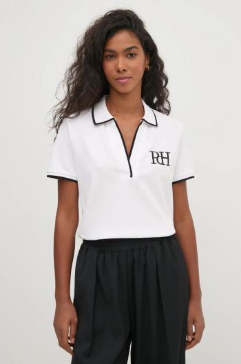 Polo tričko Pedro del Hierro bílá barva, 4538933