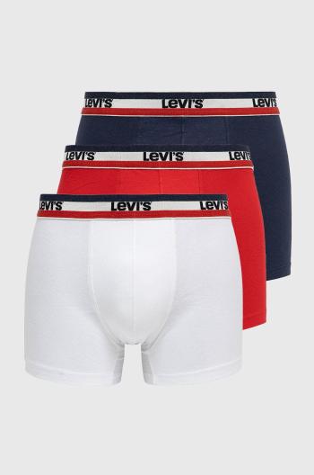 Boxerky Levi's pánské, bílá barva, 37149.0543-whitebluer