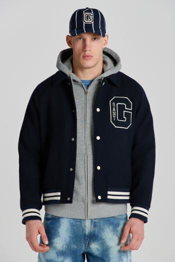 BUNDA GANT WOOL VARSITY JACKET EVENING BLUE