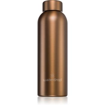 Waterdrop Thermo Steel Metal nerezová láhev na vodu barva Bronze Brushed 600 ml