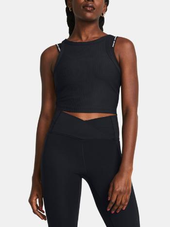 Under Armour Meridian Rib Crop Triko Černá